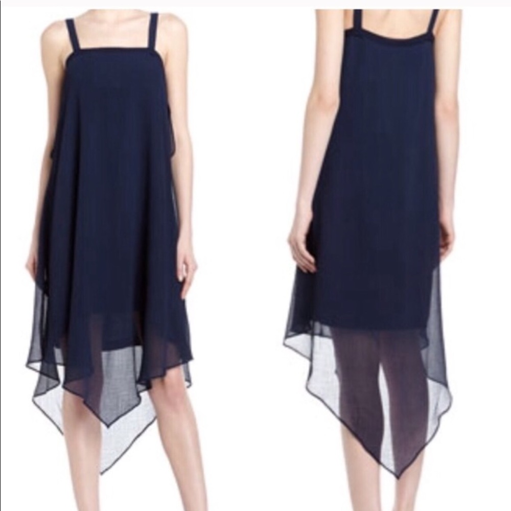 NWT Man Repeller x PJK Silk Slip Shift Dress